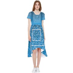 Network Social Abstract High Low Boho Dress by Ravend