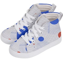 Computer Network Technology Digital Science Fiction Kids  Hi-top Skate Sneakers by Ravend