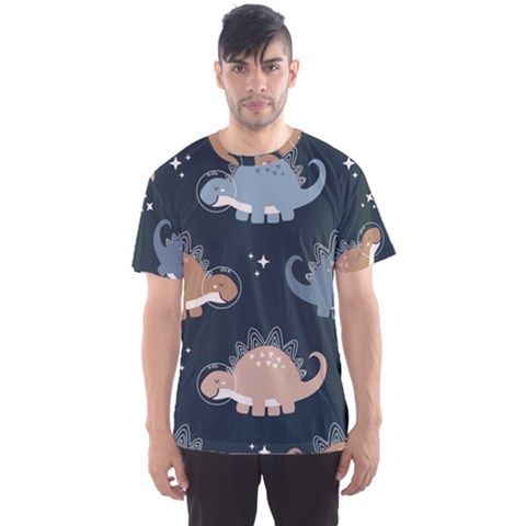 Dino Art Pattern Design Wallpaper Background Men s Sport Mesh Tee by Ravend