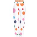 Polka Dot Women Velvet Drawstring Pants View2