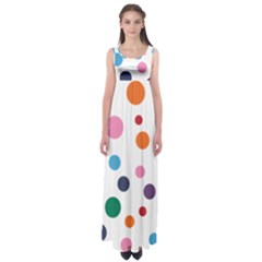 Polka Dot Empire Waist Maxi Dress by 8989