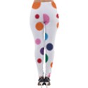 Polka Dot Lightweight Velour Leggings View2