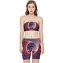 Ai Generated Swirl Space Design Fractal Light 3d Art Stretch Shorts and Tube Top Set View1