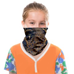 Peacock Plumage Bird Decorative Pattern Graceful Face Covering Bandana (kids) by Ravend