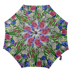 Celestial And Charming Florals Hook Handle Umbrellas (medium) by GardenOfOphir