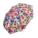 Country-chic Watercolor Flowers Folding Umbrellas View2