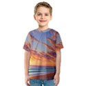 Summer Sunset Over Beach Kids  Sport Mesh Tee View1