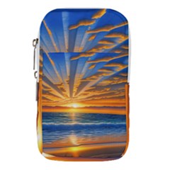 Sunset Scenic View Photography Waist Pouch (large) by GardenOfOphir