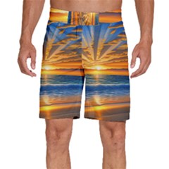 Sunset Scenic View Photography Men s Beach Shorts by GardenOfOphir