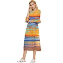 Golden Sunsets Over The Ocean Double Cuff Midi Dress View2