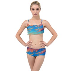 Waves Crashing On The Shore Layered Top Bikini Set by GardenOfOphir