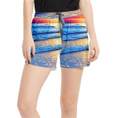 Ocean Sunset Women s Runner Shorts by GardenOfOphir