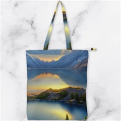 Crimson Sunset Double Zip Up Tote Bag by GardenOfOphir