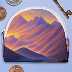 Great Sunset Horseshoe Style Canvas Pouch by GardenOfOphir