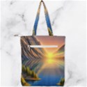 Remarkable Lake Sunset Double Zip Up Tote Bag View2