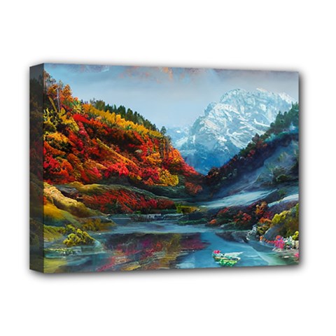 Breathtaking Landscape Scene Deluxe Canvas 16  X 12  (stretched)  by GardenOfOphir