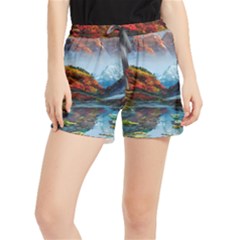 Breathtaking Landscape Scene Women s Runner Shorts by GardenOfOphir