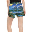 Stunning Sunset By The Lake Women s Runner Shorts View2