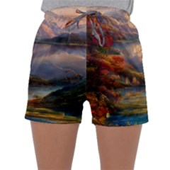 Summer Sunset Sleepwear Shorts by GardenOfOphir