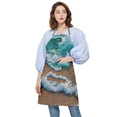 Abstract Waves Summertime On The Sea Pocket Apron by GardenOfOphir