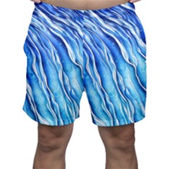 Nature Ocean Waves Men s Shorts by GardenOfOphir