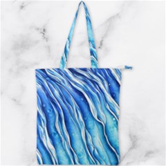 Nature Ocean Waves Double Zip Up Tote Bag by GardenOfOphir