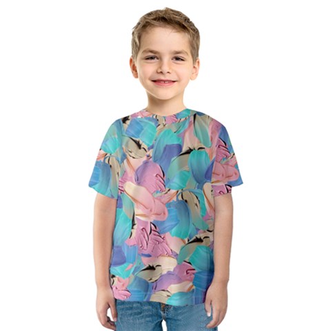 Painting Watercolor Abstract Design Artistic Ink Kids  Sport Mesh Tee by Ravend