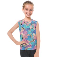 Painting Watercolor Abstract Design Artistic Ink Kids  Mesh Tank Top by Ravend