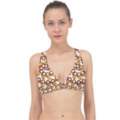 Owl Animal Bird Nature Feather Eyes Plumage Classic Banded Bikini Top by Ravend