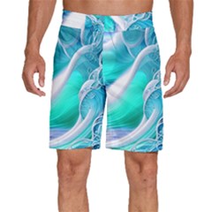 Pastel Simple Wave Men s Beach Shorts by GardenOfOphir