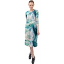 The Endless Sea Ruffle End Midi Chiffon Dress View1