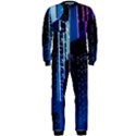 Night Music The City Neon Background Synth Retrowave OnePiece Jumpsuit (Men) View1