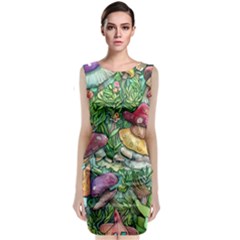 Sacred Mushroom Charm Classic Sleeveless Midi Dress by GardenOfOphir