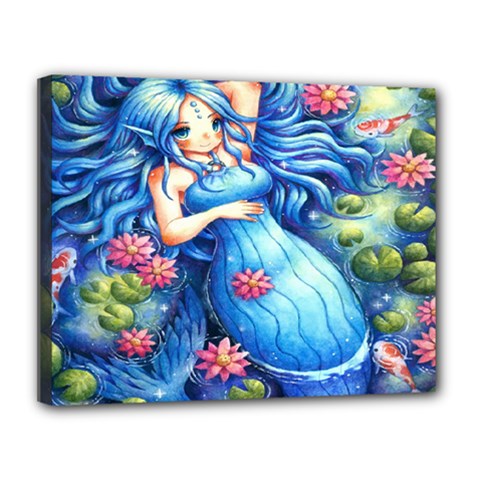 Mermay Canvas 14  X 11  (stretched) by artworkshop