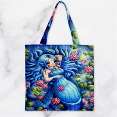 Mermay Zipper Grocery Tote Bag by artworkshop