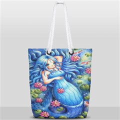 Mermay Full Print Rope Handle Tote (small) by artworkshop