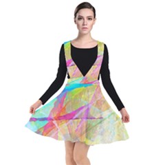 Abstract-14 Plunge Pinafore Dress by nateshop