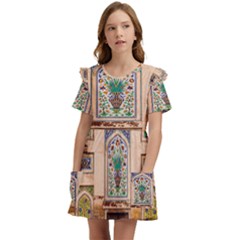 Mosque Kids  Frilly Sleeves Pocket Dress by artworkshop