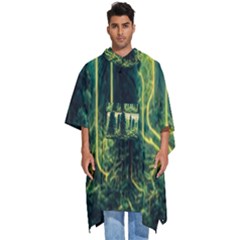 Ai Generated Soil Forest Crisis Nature Men s Hooded Rain Ponchos by Ravend