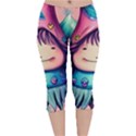 Shroom Magic Conjure Charm Velvet Capri Leggings  View1