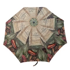 Magic Mushroom Conjure Charm Folding Umbrellas by GardenOfOphir