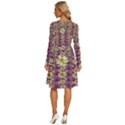 Lotus Flowers In Nature Will Always Bloom For Their Rare Beauty Long Sleeve Dress With Pocket View4