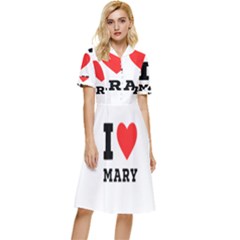 I Love Mary Button Top Knee Length Dress by ilovewhateva