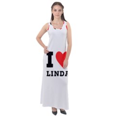 I Love Linda  Sleeveless Velour Maxi Dress by ilovewhateva