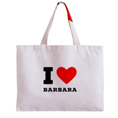 I Love Barbara Zipper Mini Tote Bag by ilovewhateva