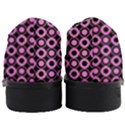 Pink Donuts Pink Filling On Black Women Heeled Oxford Shoes View4