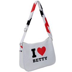 I Love Betty Zip Up Shoulder Bag by ilovewhateva