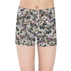 Mystic Geometry Abstract Print Kids  Sports Shorts by dflcprintsclothing