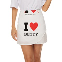 I Love Betty Mini Front Wrap Skirt by ilovewhateva