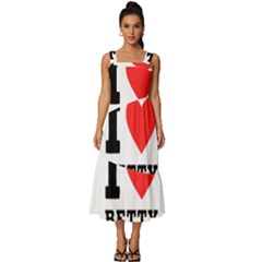 I Love Betty Square Neckline Tiered Midi Dress by ilovewhateva